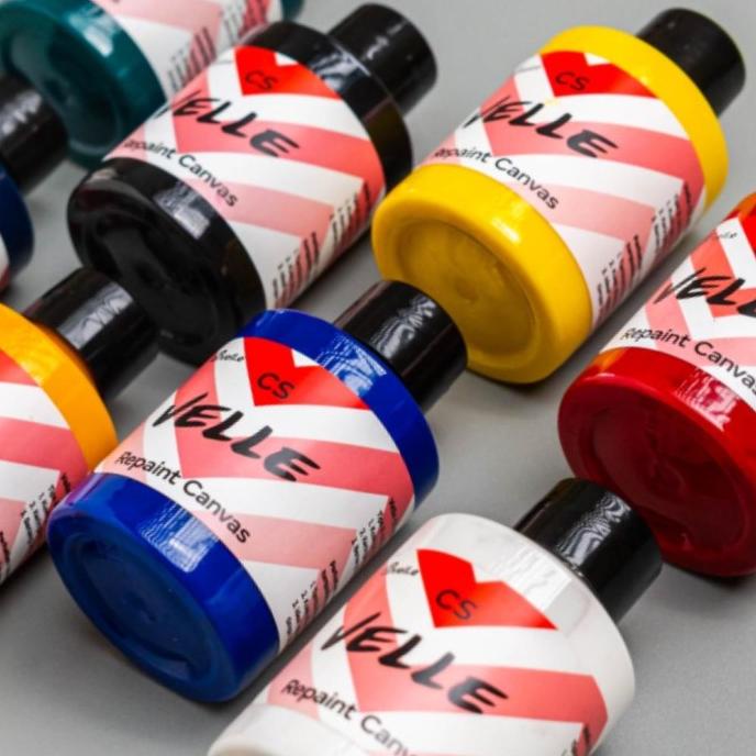 Cat Sepatu Kanvas Repaint Sepatu Tas Topi Kain kanvas - Velle CS