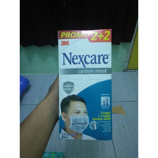 Masker 3M Nexcare ExtraCarbon 4play