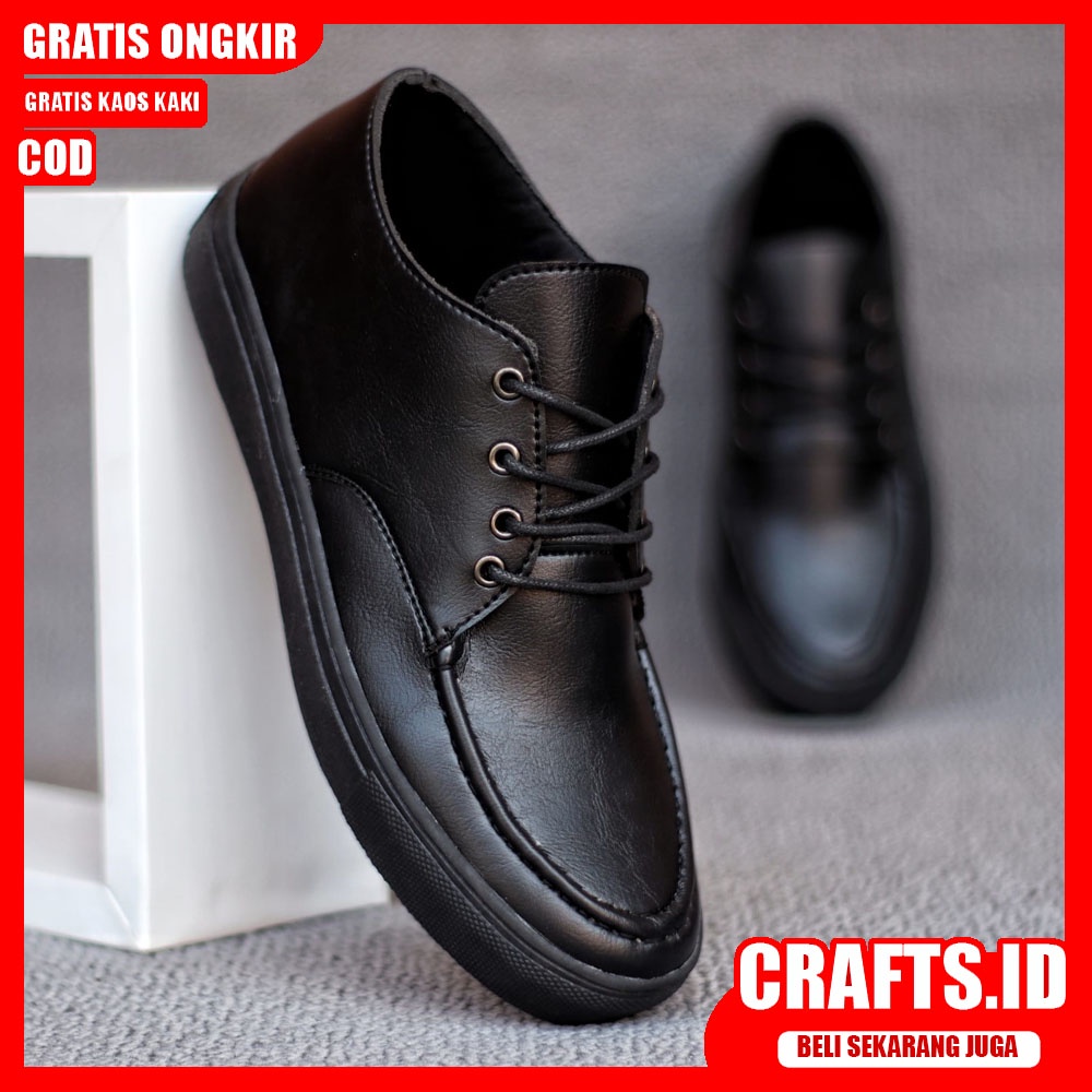 CRAFTS X SHAKAI Sepatu Formal Pria Sepatu Pantofel Sepatu Casual Pria Kerja Kulit Syntetic Cowok