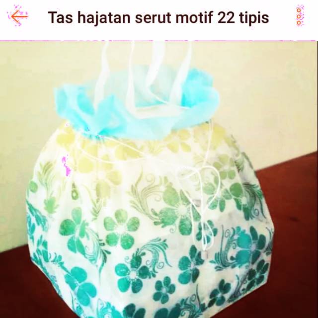 

Tas hajatan motif serut ukuran 22 tipis full colour