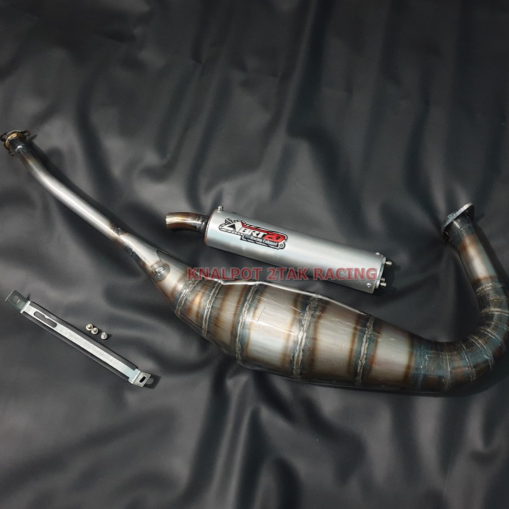 Knalpot Ninja 2Tak RR R SS ABRT20 Plat Galvanis