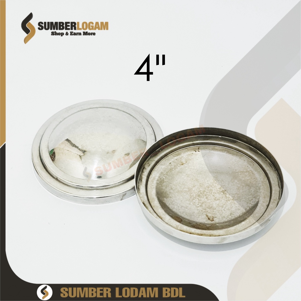 Aksesoris Stainless Dop / Tutup Luar Pipa 4" inchi