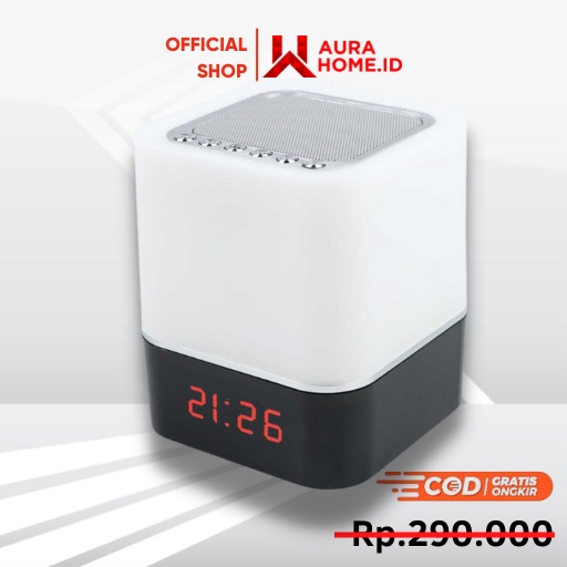 Jam Alarm Bluetooth Speaker LED Light / Jam Alarm Alaram Weker Waker Speaker Digital Aesthetic Estet