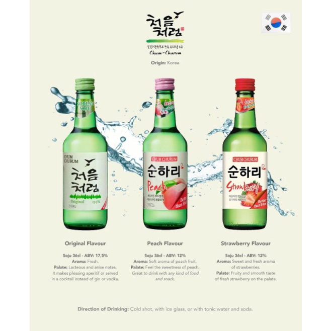 Chumchurum Original Chum Churum Original Soju Korea Original 360 ml Botol Soju Original chumchurum Korea soju Original 360ml bottle import soju