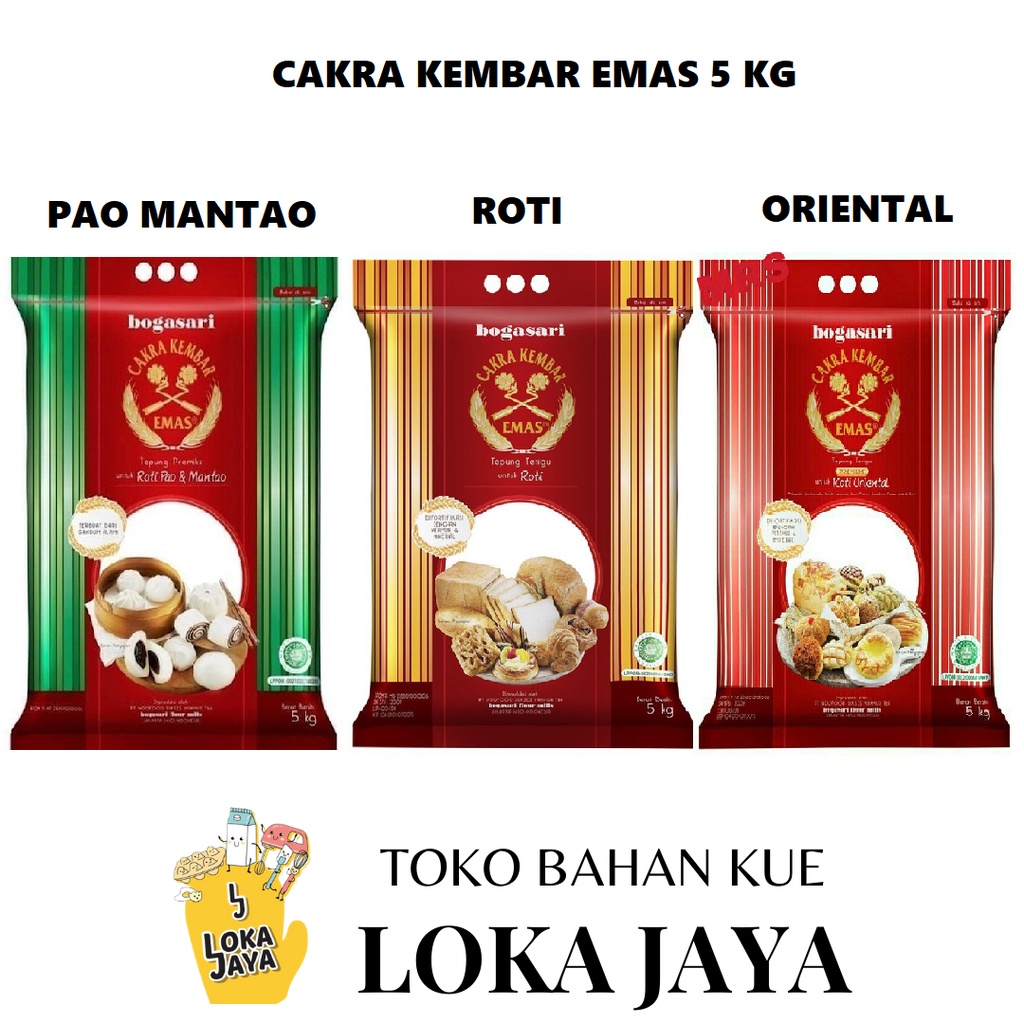

TEPUNG CAKRA KEMBAR EMAS 5 KG