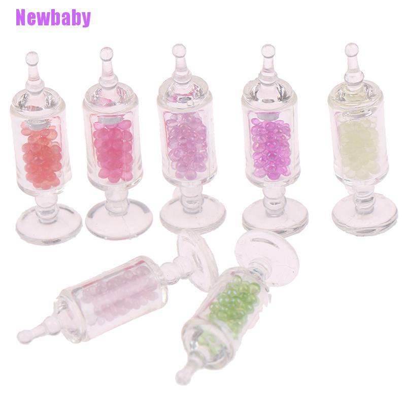 (Newbaby) Mainan Miniatur Toples Permen Bahan Resin Skala 1: 12 Untuk Dekorasi Rumah Boneka