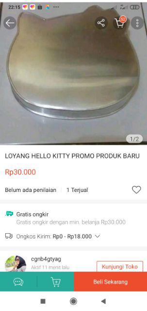 Loyang Hello Kitty Promo Produk Baru