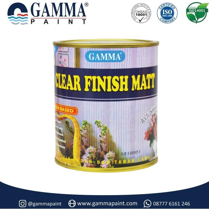CLEAR FINISH MATT 1L - Cat Proteksi Coating Tembok Clear Water-based