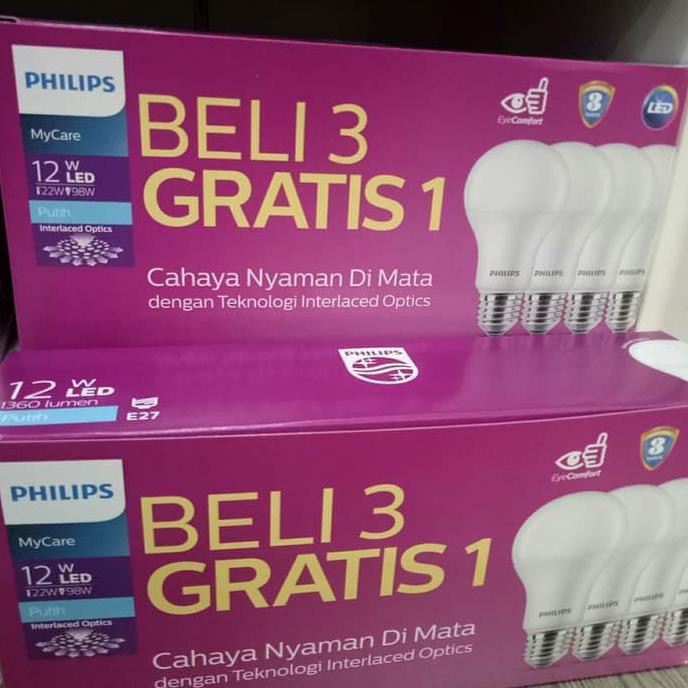 LAMPU PHILIPS LED MYCARE 12 WATT PAKETAN