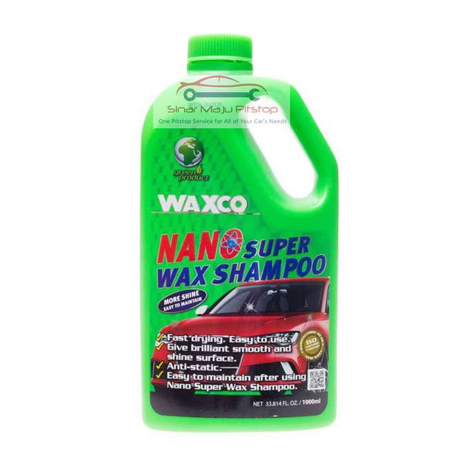 Waxco Nano Super Wax Shampoo - Shampoo Mobil & Motor 1 Liter Original