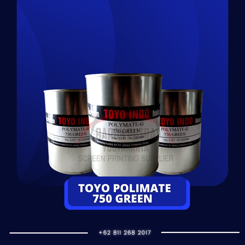 

TINTA TOYO POLIMATE 750 GREEN 1KG - TINTA SABLON PLASTIK