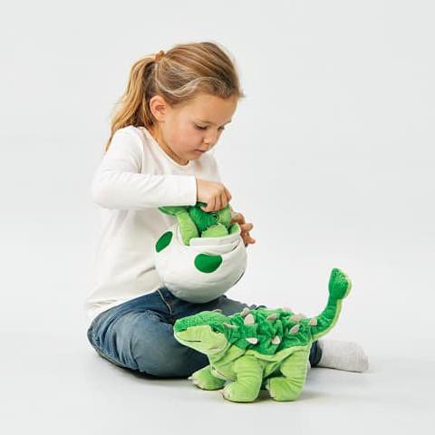 NEW JATTE*** Boneka egg dinosaur dinosaurus ankylosaurus BERKUALITAS