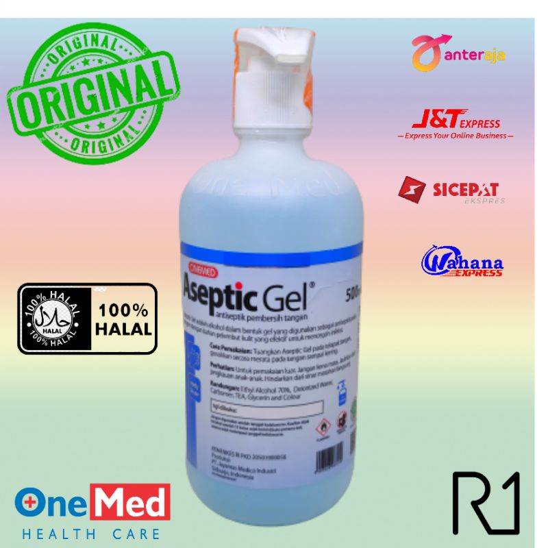 onemed aseptic gel handsanitizer 500ml