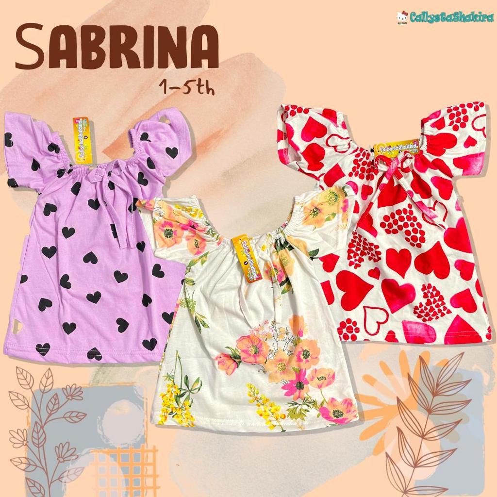 CALLYSTA KAOS SABRINA BAJU KAOS ANAK BAHAN LEMBUT ADEM MOTIF LUCU 1-5 TAHUN