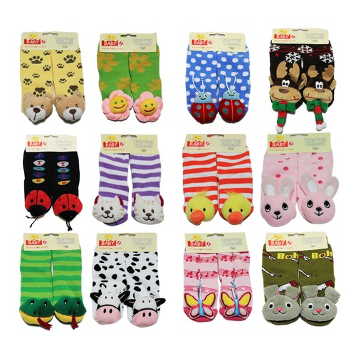 Kiddy Kaos Kaki Bayi 3D Anti Slip - Isi 2 Pasang