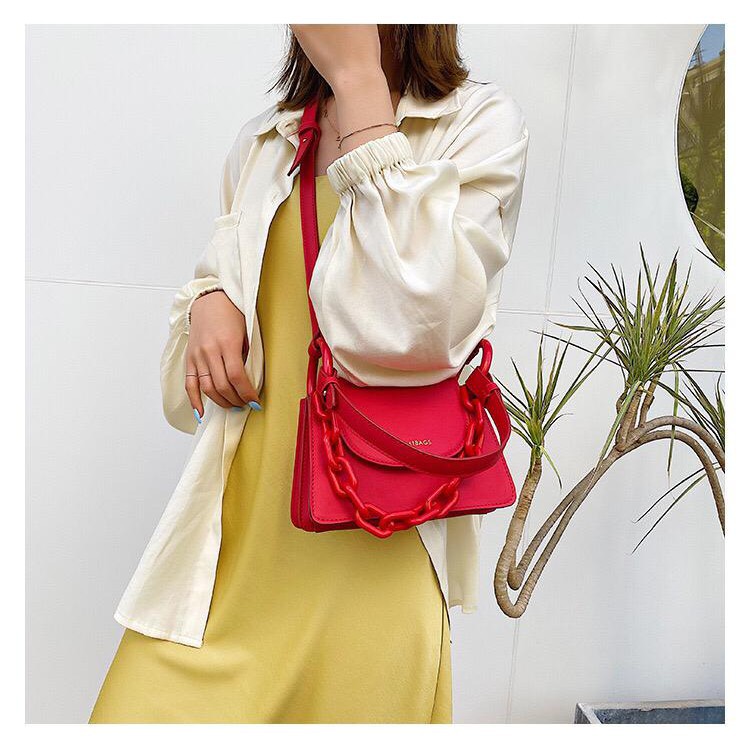 BJ15163 - BLACK/PINK/RED/WHITE - TAS SLEMPANG JINJING TOTEBAG HANDBAG TALI RANTAI TAS WANITA FASHION IMPORT MODIS ELEGAN TERMURAH TERLARIS TERBARU BAGSTORE JAKARTA TAS BATAM LT1224 ELJ5163 CR7300