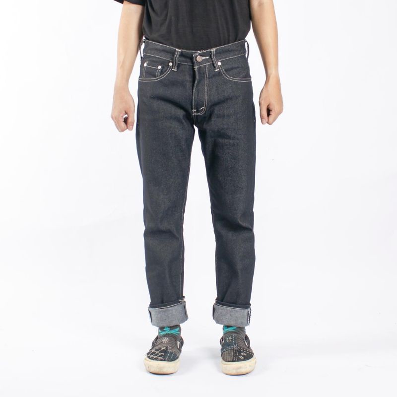 Celana Jeans Denim Selvedge Pria 14 oz Original JACK LABEL