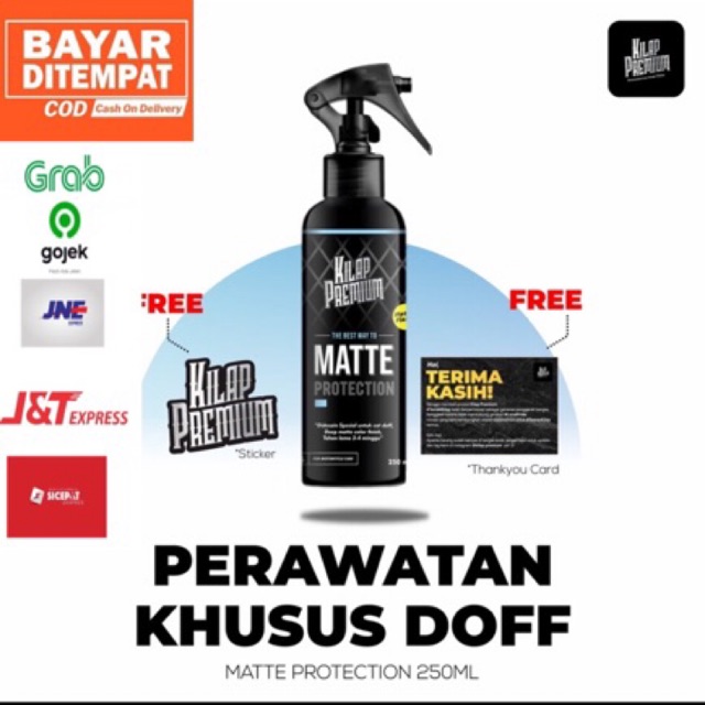 Kilap Premium Matte Protection 250ml Pengkilap khusus Doff  