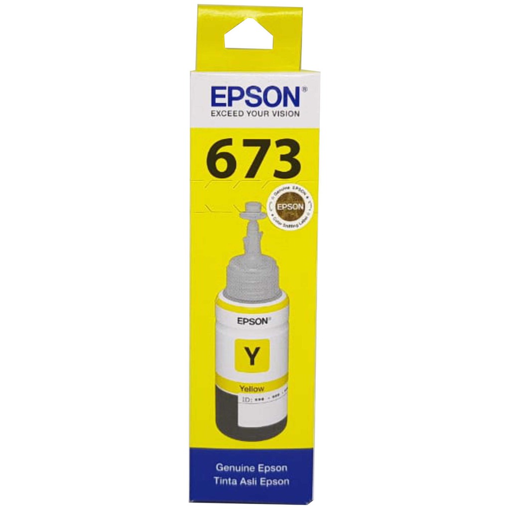 TINTA EPSON 673 BLACK, CYAN, MAGENTA, YELLOW, LIGHT CYAN, LIGHT MAGENTA RESMI ORIGINAL INK ORI