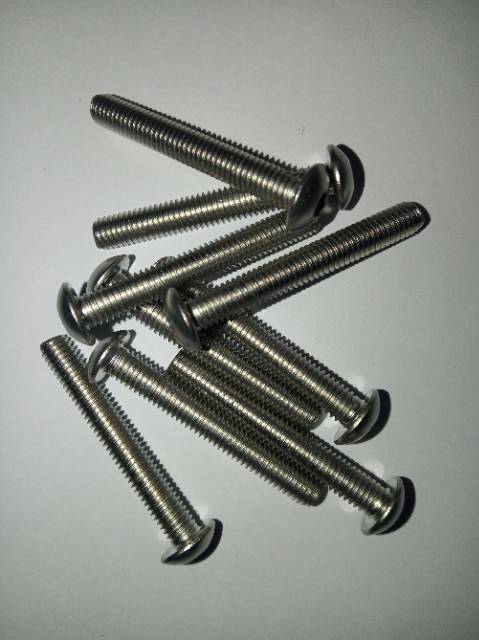 button L M5 x 35 (3.5cm) stainless 304