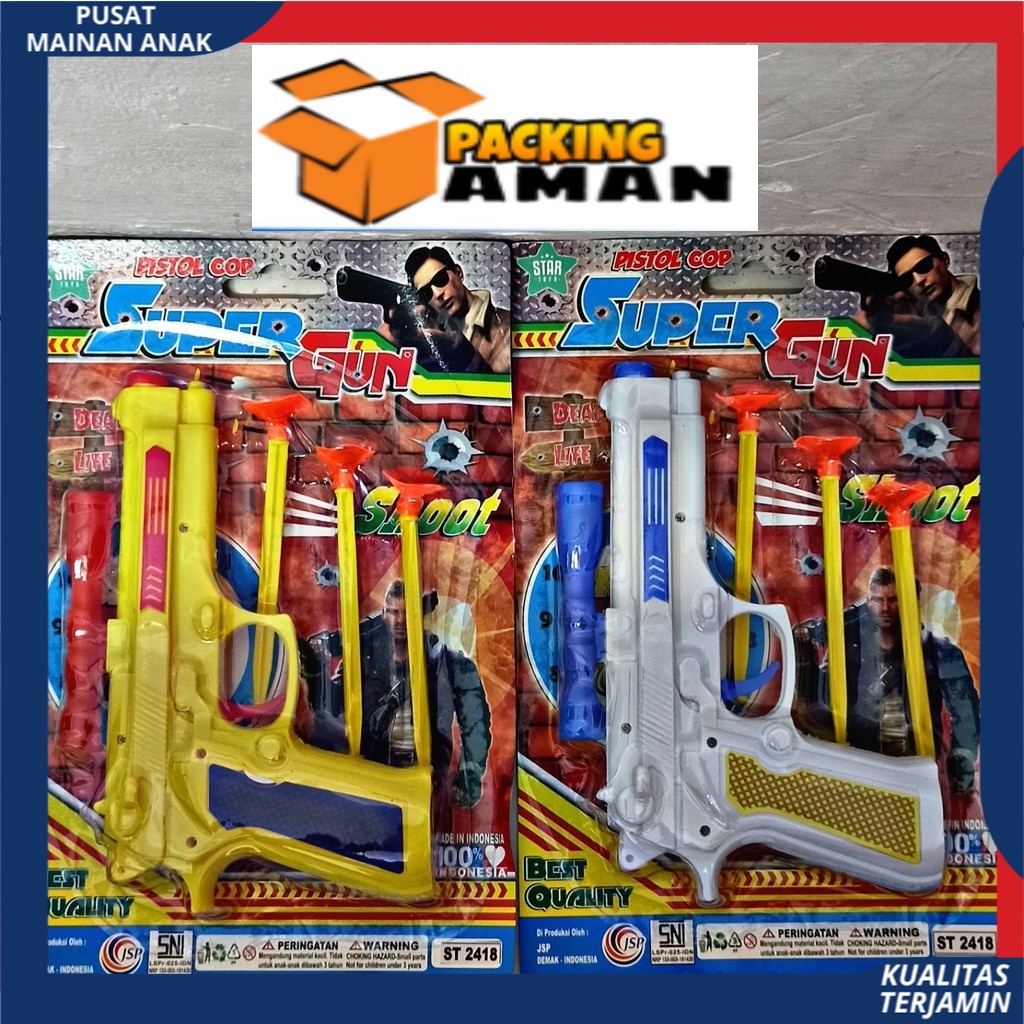(BISA COD) PROMO Mainan Anak Laki Laki Tembak Tembakan Pistol Ketapel Super Gun Set Edukasi Anak new