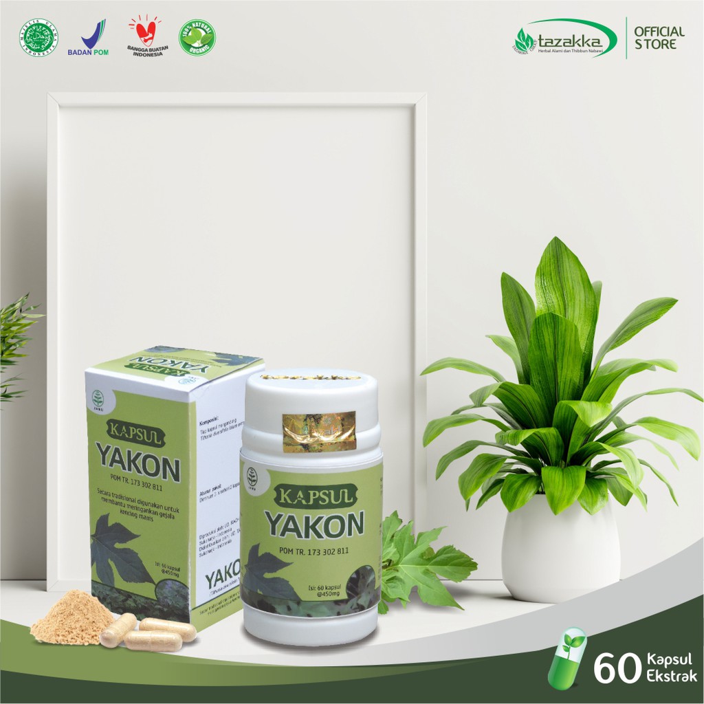 Obat herbal ampuh mengobati diabetes kencing manis dengan kapsul yakon daun insulin original tazakka