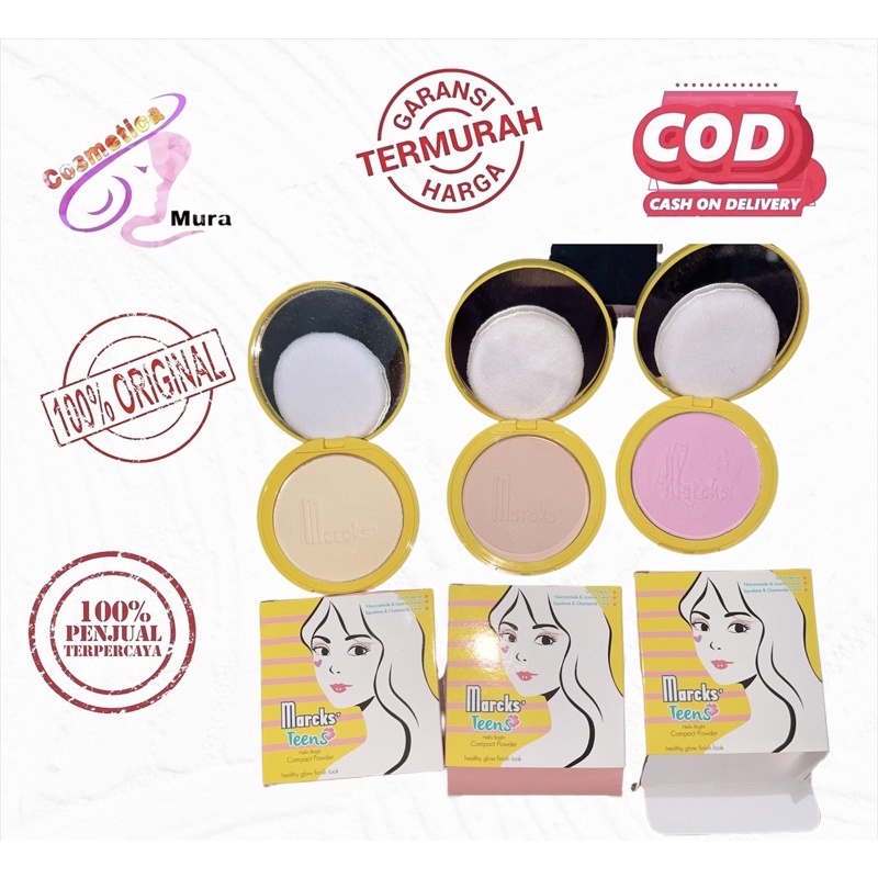 cosmeticamurah - MARCKS COMPACT POWDER - BEDAK PADAT + KACA