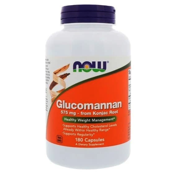 Now Foods Glucomannan 575 mg from Konjac Root 180 Caps ORI USA Now Glucomannan