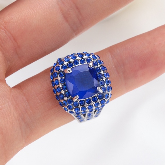 Cincin Casual Sultan Blue Topaz Mewah