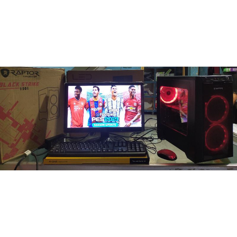 PAKET KOMPUTER GAME CORE I7 RAM 8GB SSD120GB VGA CARD LED 19&quot; WIDE