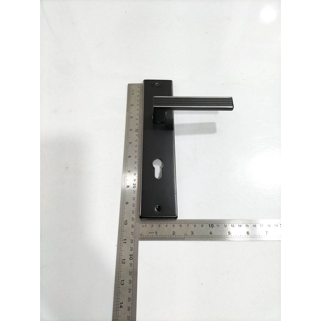 Handle Pintu + Silinder KOMPLIT TOTTI BLACK BESAR (G7112)