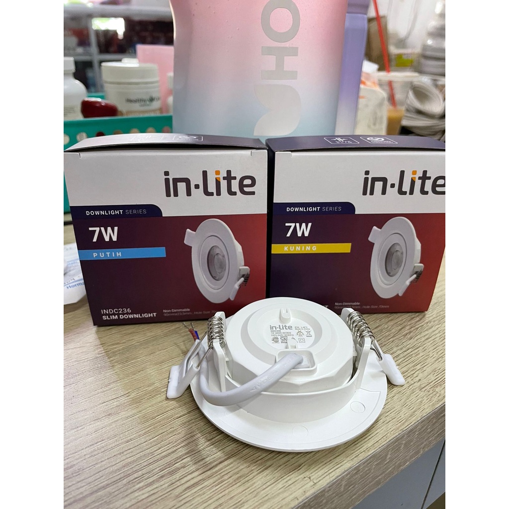 INLITE Lampu Spotlight Slim LED 7w INDC236 Lampu Led Downlight 7 Watt