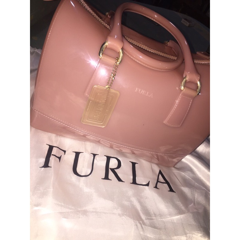 FURLA CANDY BAG PINK LARGE ORIGINAL 100%