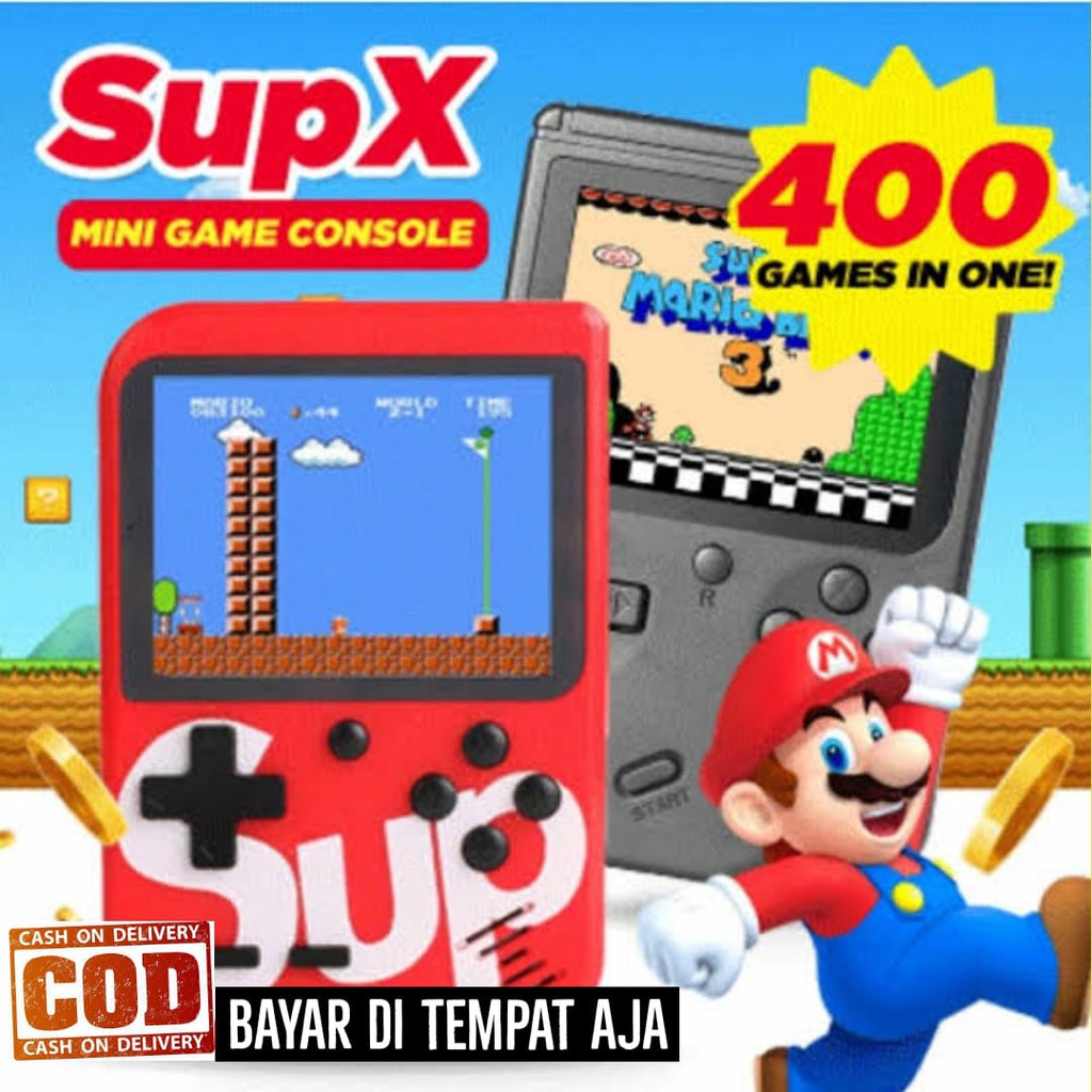 New Style Sup X Game Box 400 GAME / Gamebot Classic Mini / Game Pocket Machine / Mainan Anak Laki