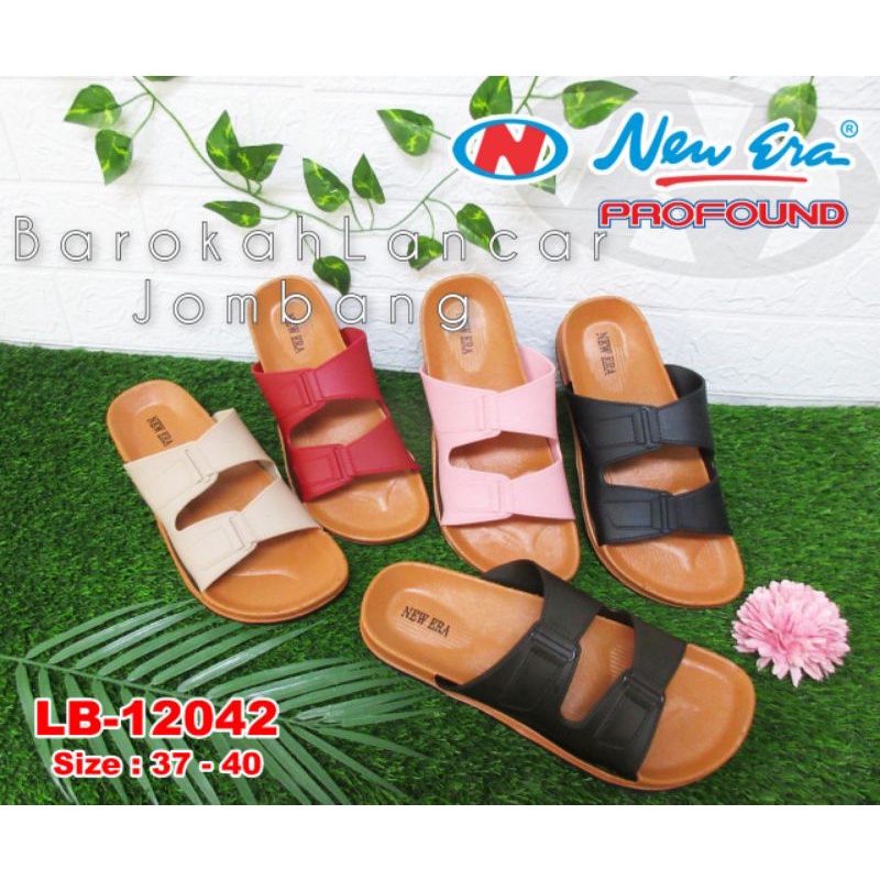 SANDAL WANITA SLOP KARET NEW ERA LB 12042 100% ORIGINAL BY NEW ERA