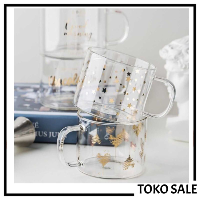 SALE- Gelas Cangkir Mug Coffe Susu Milk Tea Lucu Unik 400ml
