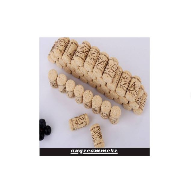 

ANGZCOMMERZ Cylinder Wine Cork With Label 22 mm x 44 mm 1 pcs