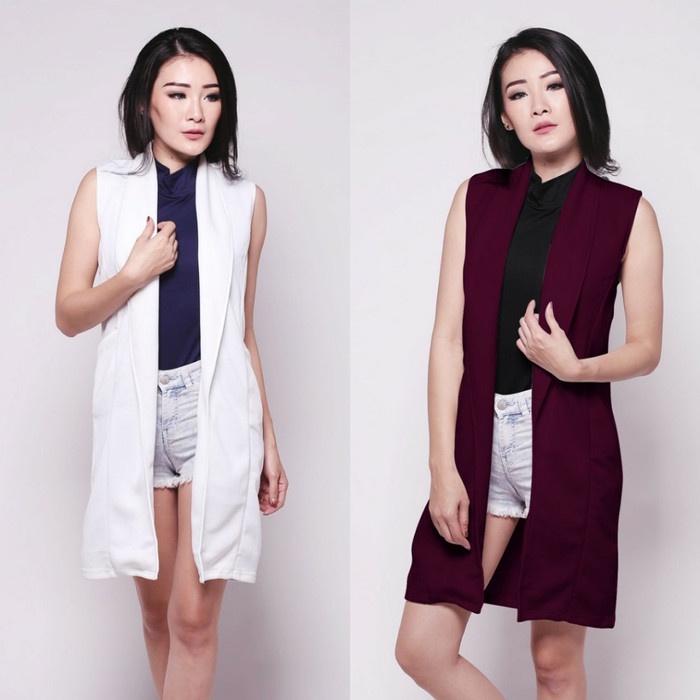 Promo nih  BURANO BLAZER FASHION BAJU PAKAIAN OUTERWEAR LUARAN VEST ROMPI WANITA Premium Quality