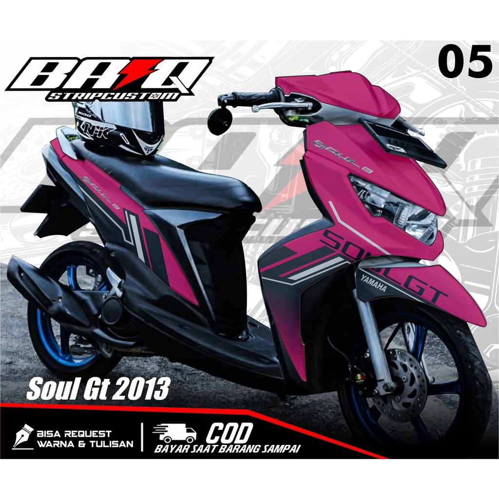 Decal MIO SOUL GT 2013 - Decal Variasi list Yamaha MIO SOUL GARIS Full Body