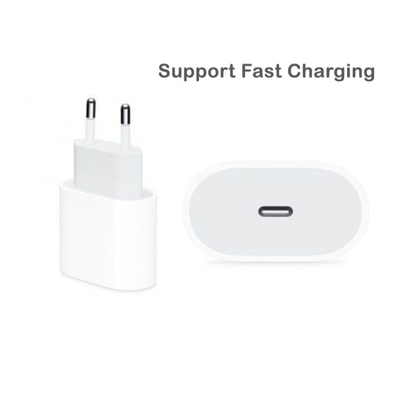 Power Adaptor 20 Watt Segel Fast Charge Original Charger PD Kepala Charger