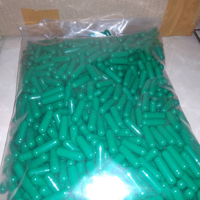 Cangkang Kapsul kosong size 1 - 0  hijau