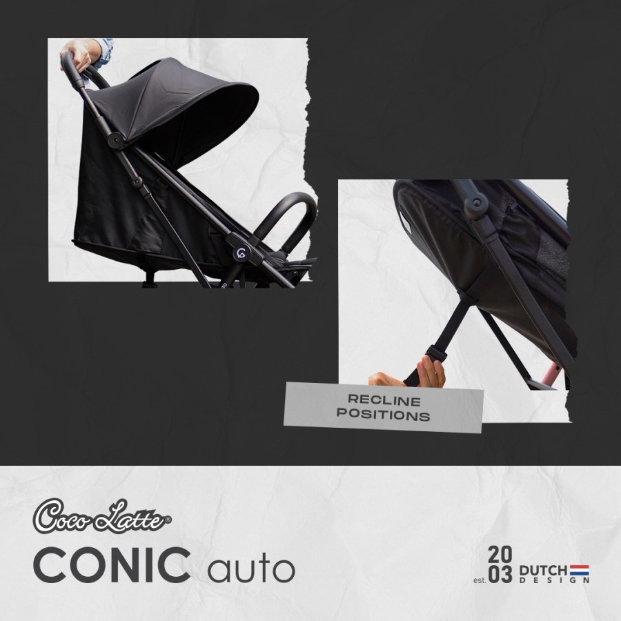 COCOLATTE Conic Auto / Stroller Lipat Otomatis Ringan Compact