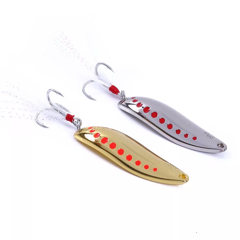 Termurah Spoon Lure Umpan Pancing 15g/20g/25g Gold & Silver Grosir/Eceran
