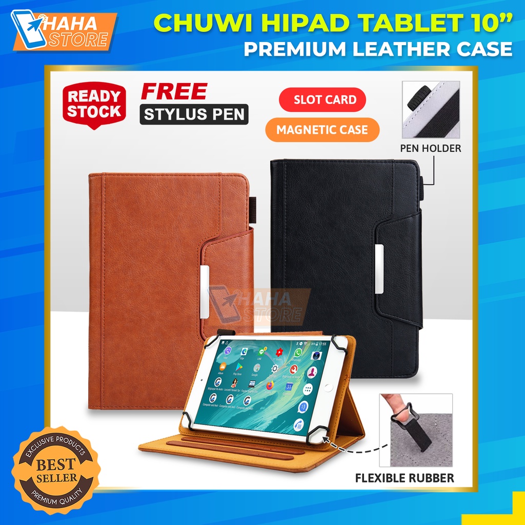Chuwi HiPad Tablet 10 inch Hi10 PC Go X Flip Case Casing Leather Bookcover Stand Flipcase Flipcover 