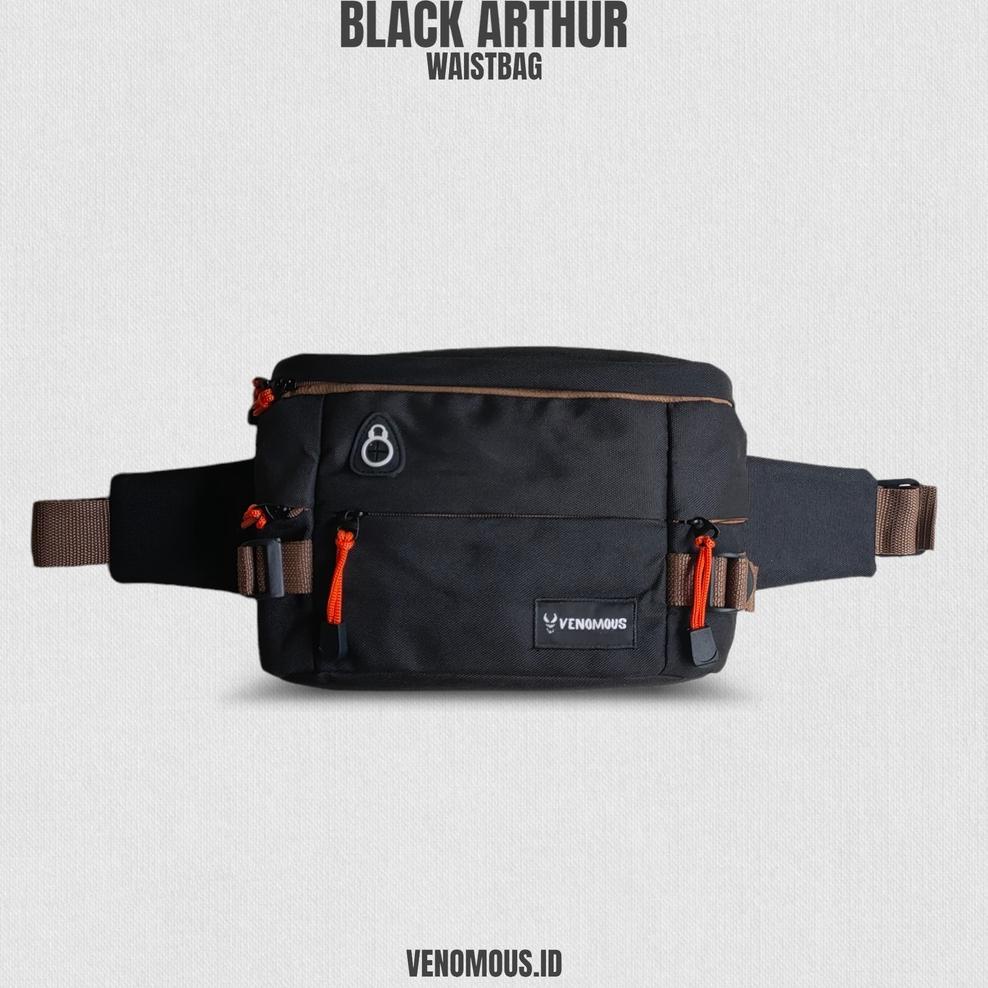 Tas Waistbag Pria Arthur / Tas Selempang Pria / Tas Waistbag Pria / Tas Bahu Kotak Trendy / Tas Pria