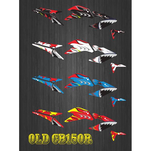 Striping sticker motor variasi CB150R OLD