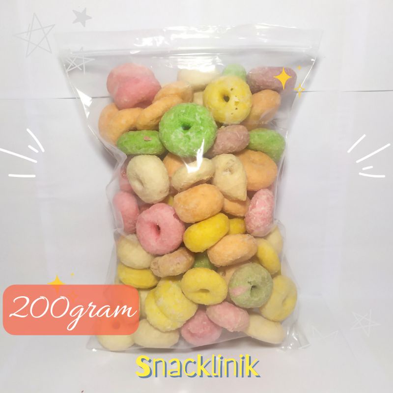 Donat Kering Warna Warni 200gram