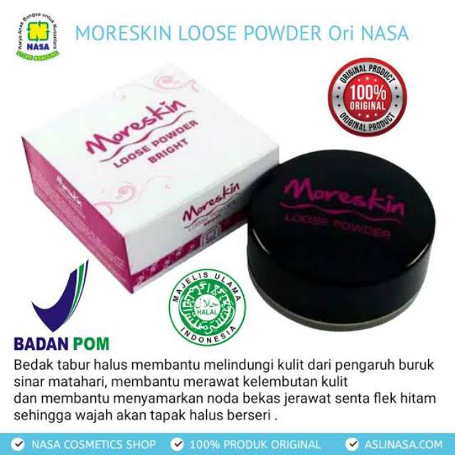BEDAK TABUR GLOWING MORESKIN LPOWDER NASA ORIGINAL
