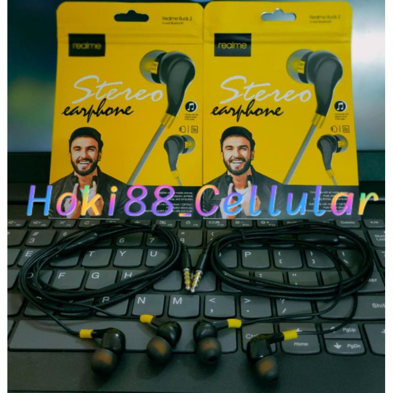 Hf Headset Realme Buds 02 Stereo Earphone Handsfree