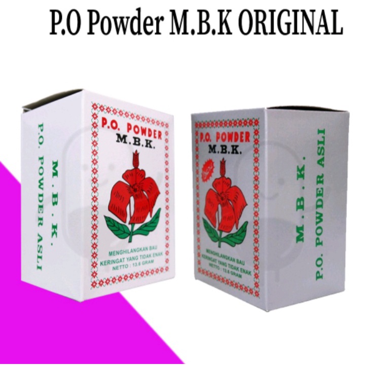 MBK P.O. Powder (BOX)'12s/Silver &amp; Putih